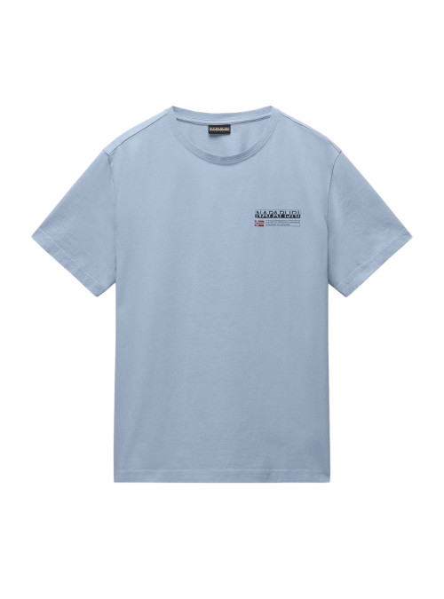 Napapijri Koszulka męska S-KASBA SHARK SKIN NP0A4HQQHCB - Szara | Sklep Monotox