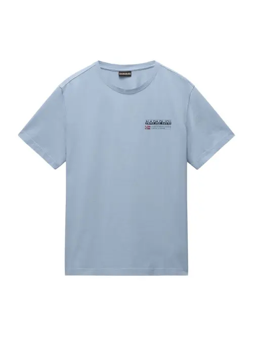 Napapijri Koszulka męska S-KASBA SHARK SKIN NP0A4HQQHCB - Szara | Sklep Monotox