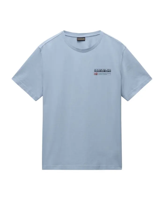 Napapijri Koszulka męska S-KASBA SHARK SKIN NP0A4HQQHCB - Szara | Sklep Monotox