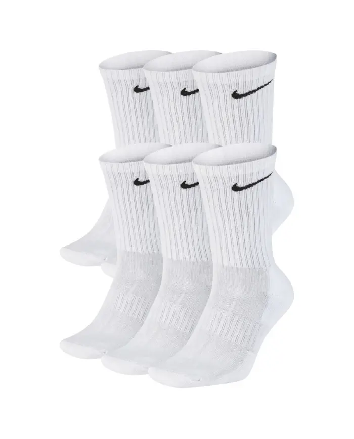 Nike Skarpetki męskie EVERYDAY LONG CUSH 6PACK SX7666100 - Białe | Sklep Monotox