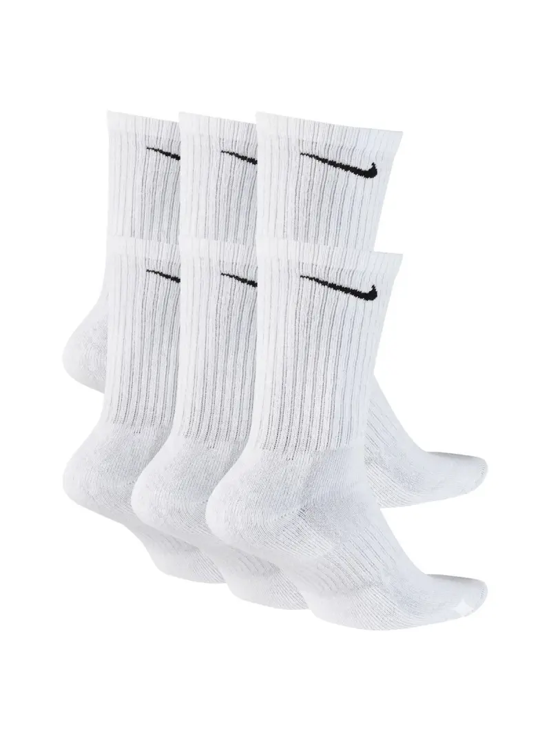 Nike Skarpetki męskie EVERYDAY LONG CUSH 6PACK SX7666100 - Białe | Sklep Monotox
