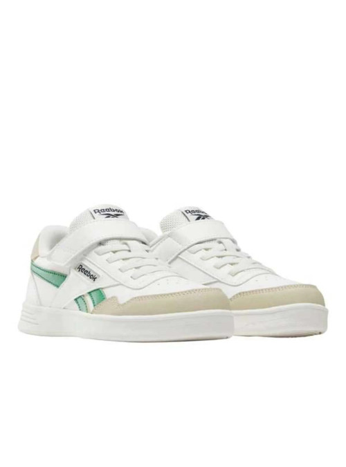 Reebok Buty dziecięce COURT ADVANCE ELASTIC LACE & 100231856 - Białe | Sklep Monotox