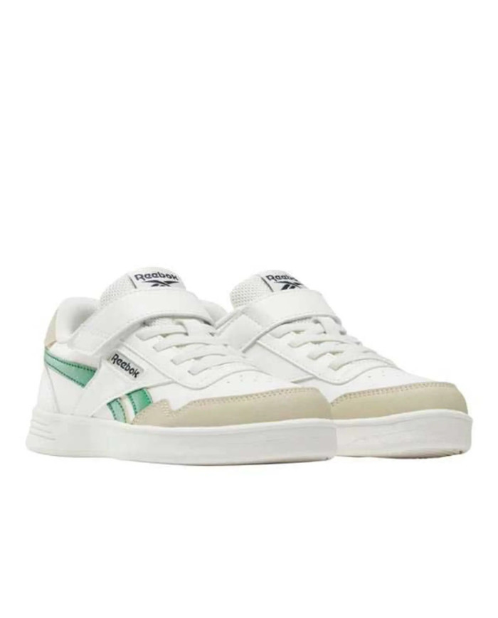 Reebok Buty dziecięce COURT ADVANCE ELASTIC LACE & 100231856 - Białe | Sklep Monotox