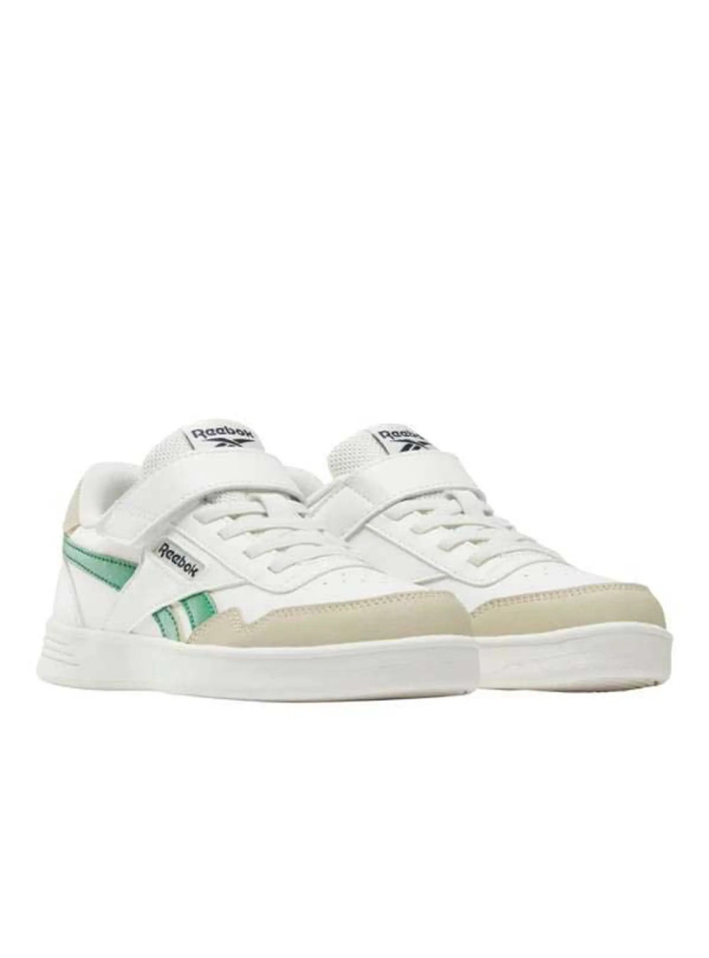 Reebok Buty dziecięce COURT ADVANCE ELASTIC LACE & 100231856 - Białe | Sklep Monotox
