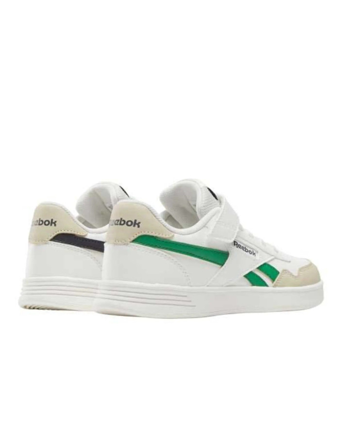 Reebok Buty dziecięce COURT ADVANCE ELASTIC LACE & 100231856 - Białe | Sklep Monotox