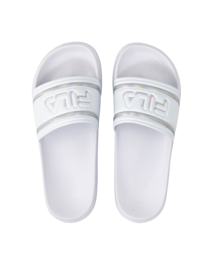 Fila Klapki damskie MORRO BAY LOGO FFW010213078 - Białe | Sklep Monotox