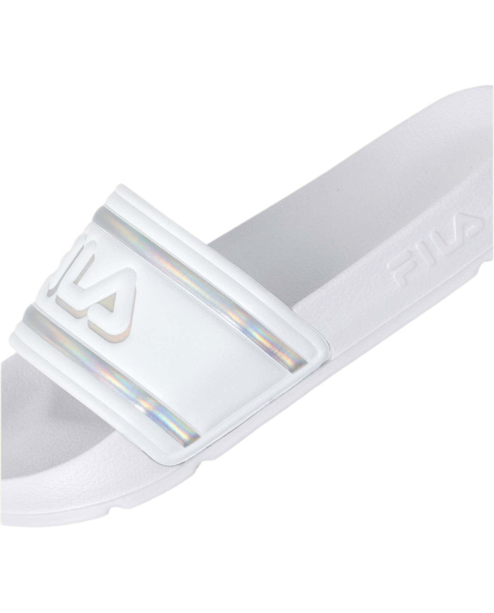 Fila Klapki damskie MORRO BAY LOGO FFW010213078 - Białe | Sklep Monotox