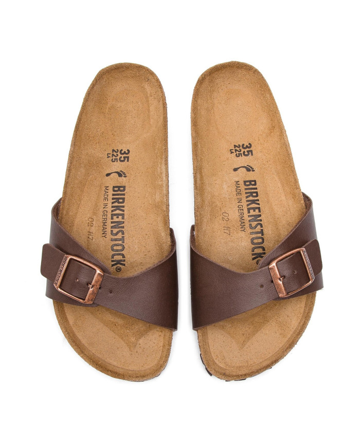Birkenstock Klapki damskie MADRID BF 0040393 - Brązowe | Sklep Monotox