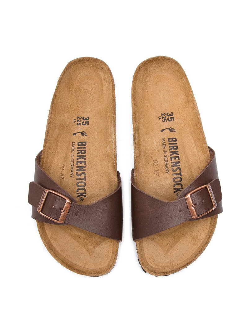 Birkenstock Klapki damskie MADRID BF 0040393 - Brązowe | Sklep Monotox