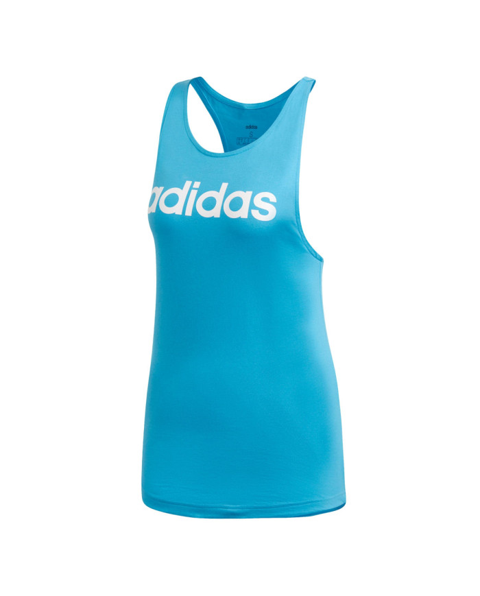 Adidas Koszulka damska adidas Performance W E LIN LOOS TK DU0627 - Niebieska | Sklep Monotox