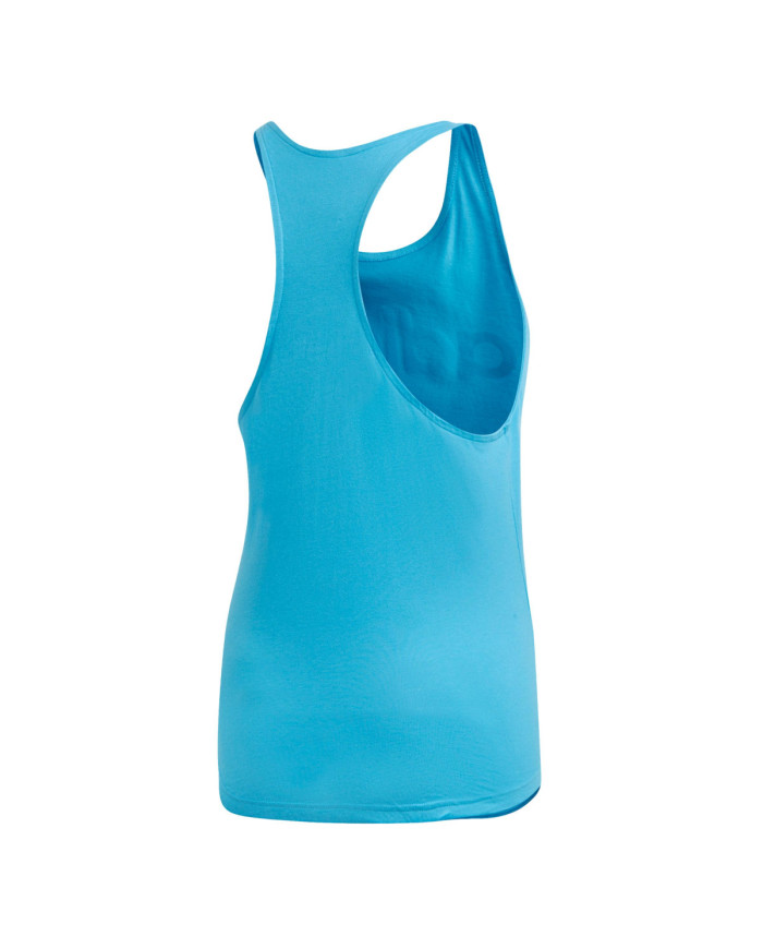 Adidas Koszulka damska adidas Performance W E LIN LOOS TK DU0627 - Niebieska | Sklep Monotox
