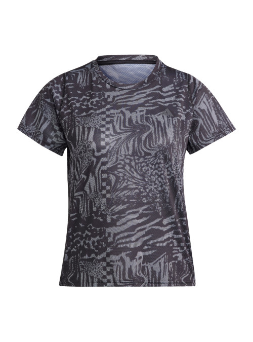 Adidas Koszulka damska adidas Performance RI 3B AOP TEE HY6951 - Brązowa | Sklep Monotox