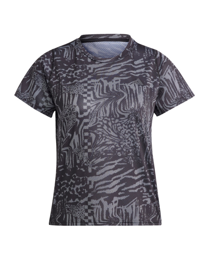 Adidas Koszulka damska adidas Performance RI 3B AOP TEE HY6951 - Brązowa | Sklep Monotox