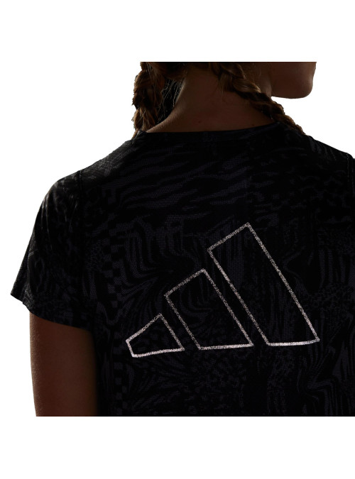 Adidas Koszulka damska adidas Performance RI 3B AOP TEE HY6951 - Brązowa | Sklep Monotox