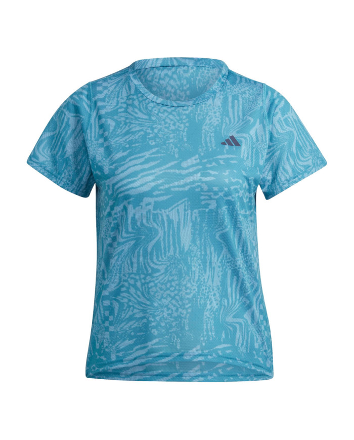 Adidas Koszulka damska adidas Performance RI 3B AOP TEE IL1744 - Niebieska | Sklep Monotox
