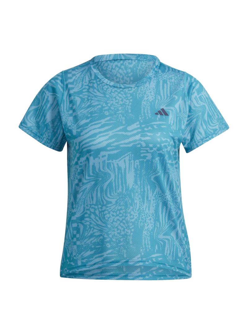 Adidas Koszulka damska adidas Performance RI 3B AOP TEE IL1744 - Niebieska | Sklep Monotox