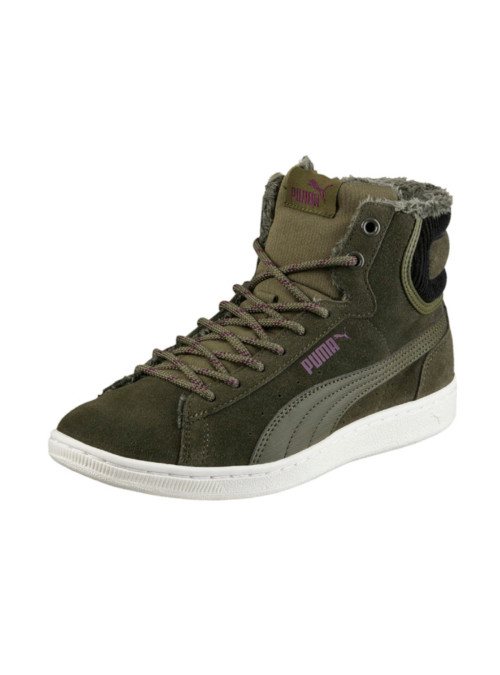 Puma Buty VIKKY MID CORDUROY 36372901 - Zielone | Sklep Monotox