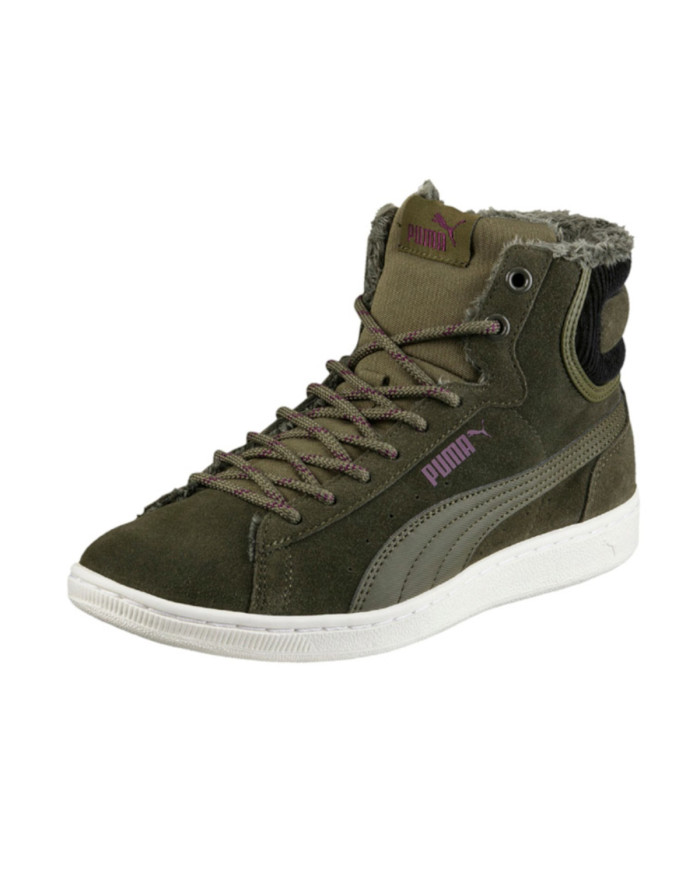 Puma Buty VIKKY MID CORDUROY 36372901 - Zielone | Sklep Monotox