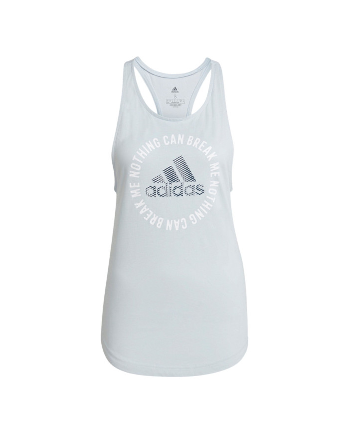 Adidas Koszulka damska adidas Performance W PWR SLGN G TK GL0944 - Szara | Sklep Monotox
