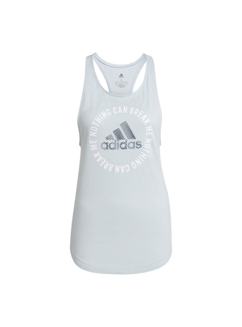 Adidas Koszulka damska adidas Performance W PWR SLGN G TK GL0944 - Szara | Sklep Monotox