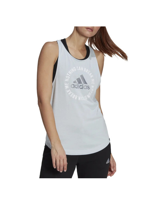 Adidas Koszulka damska adidas Performance W PWR SLGN G TK GL0944 - Szara | Sklep Monotox