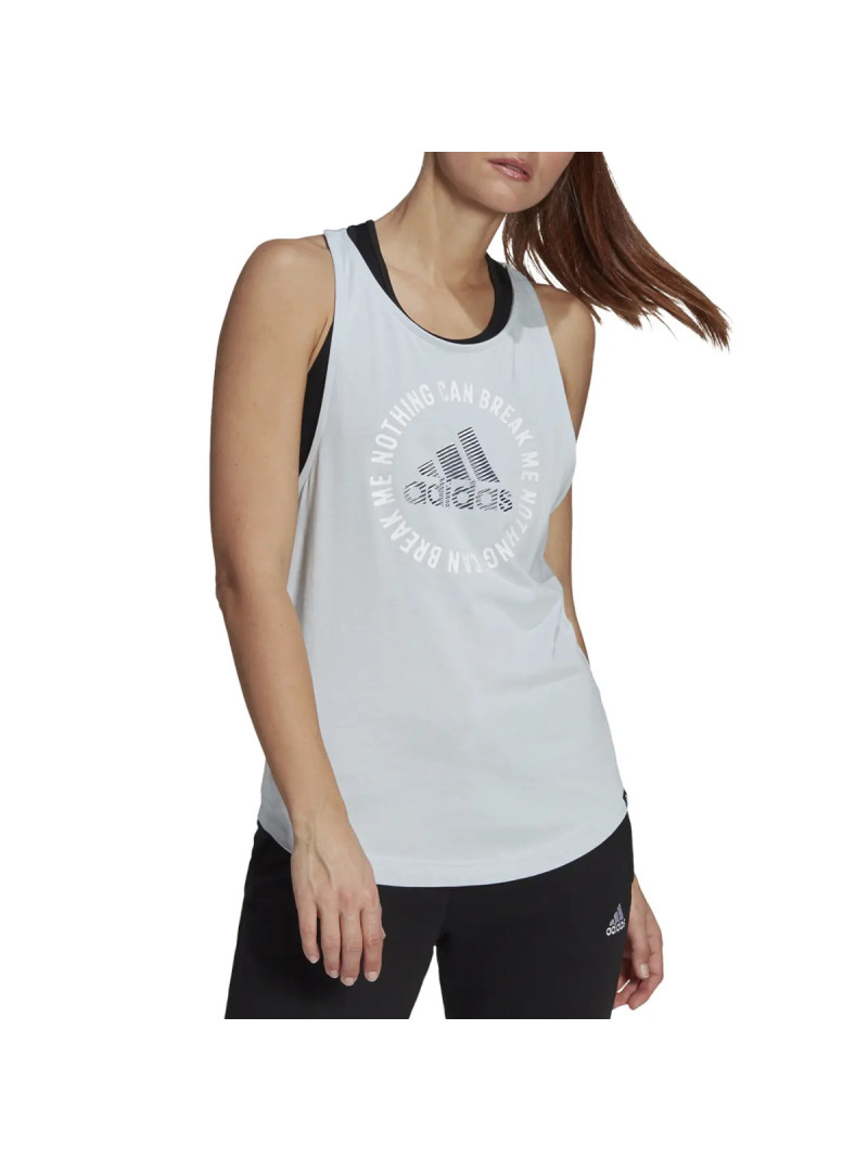 Adidas Koszulka damska adidas Performance W PWR SLGN G TK GL0944 - Szara | Sklep Monotox