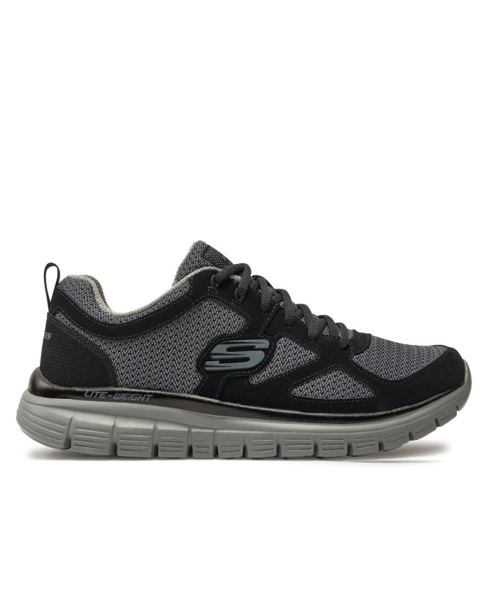 Skechers Męskie Sneakersy Burns Agoura 52635BKGY Czarny | Sklep Monotox