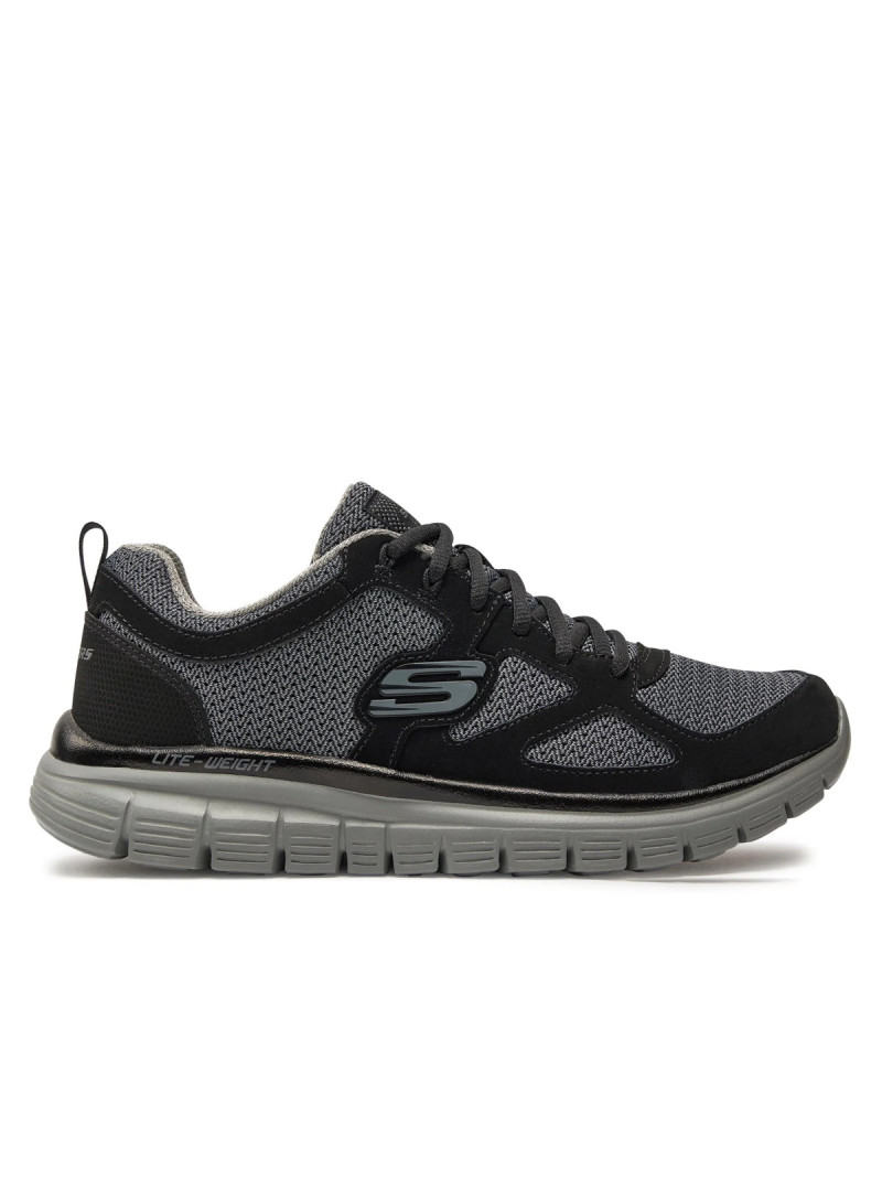 Skechers Męskie Sneakersy Burns Agoura 52635BKGY Czarny | Sklep Monotox