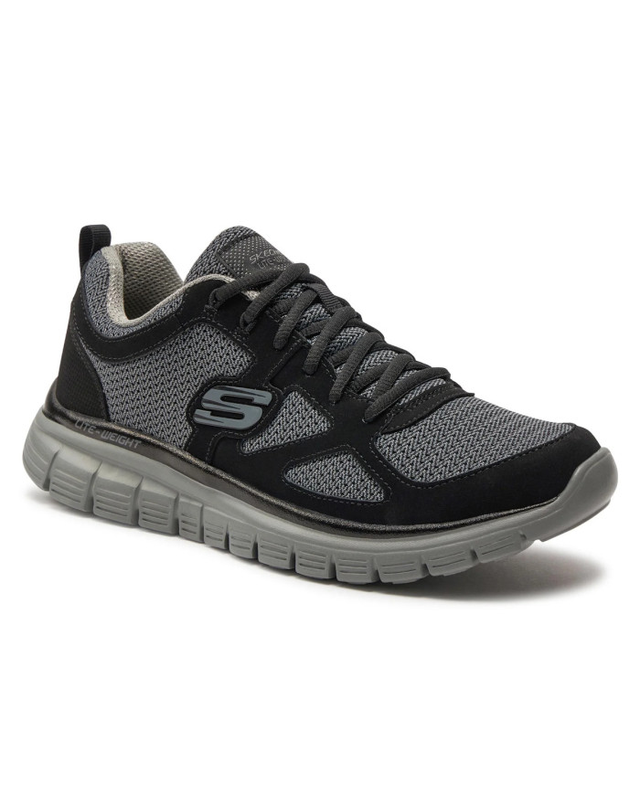 Skechers Męskie Sneakersy Burns Agoura 52635BKGY Czarny | Sklep Monotox