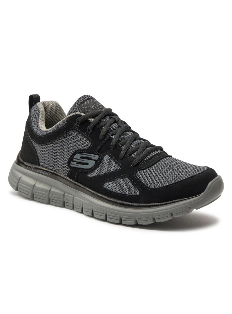 Skechers Męskie Sneakersy Burns Agoura 52635BKGY Czarny | Sklep Monotox