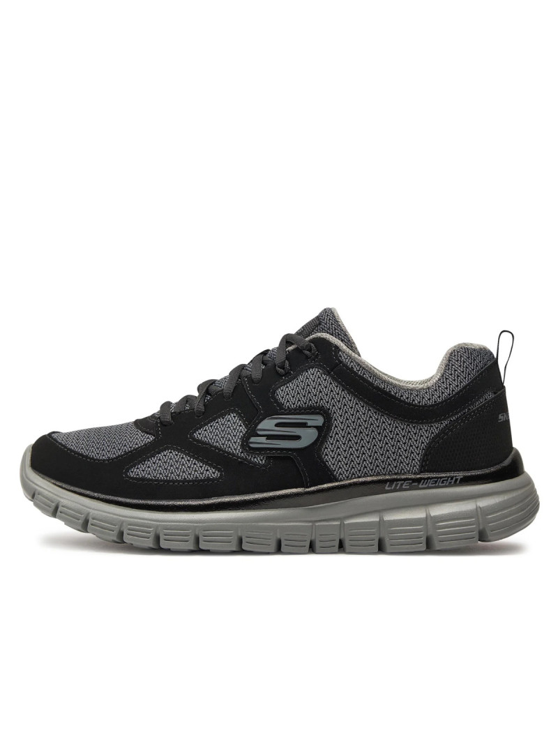 Skechers Męskie Sneakersy Burns Agoura 52635BKGY Czarny | Sklep Monotox
