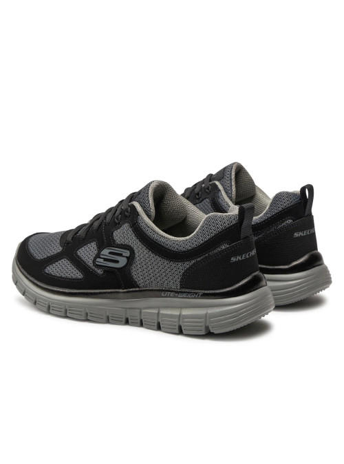 Skechers Męskie Sneakersy Burns Agoura 52635BKGY Czarny | Sklep Monotox