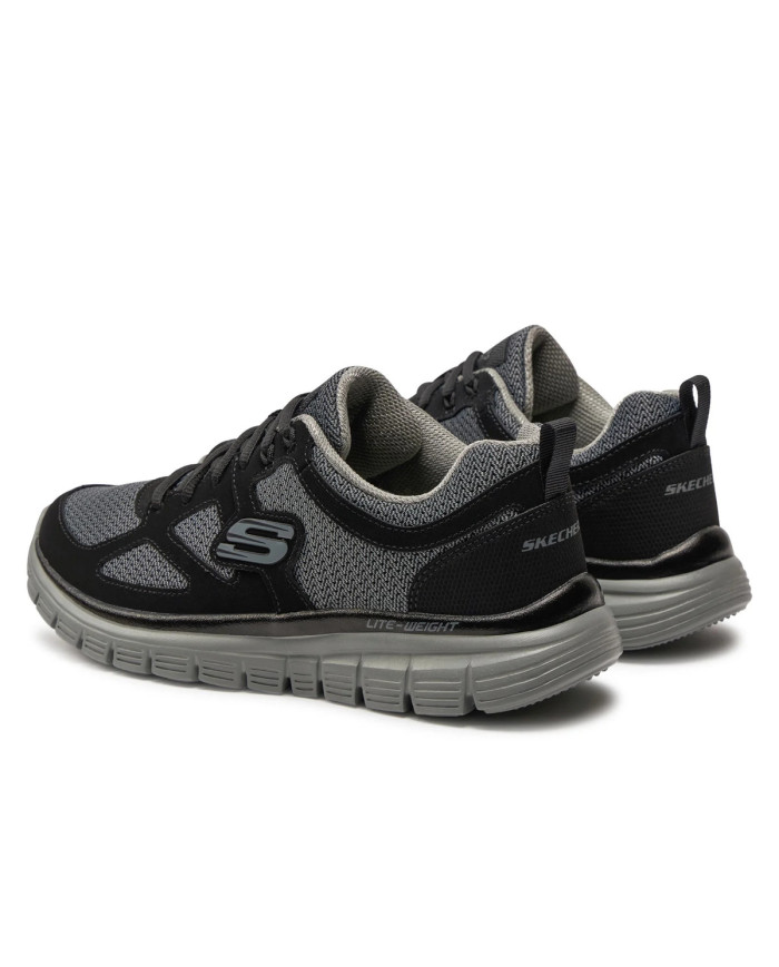 Skechers Męskie Sneakersy Burns Agoura 52635BKGY Czarny | Sklep Monotox