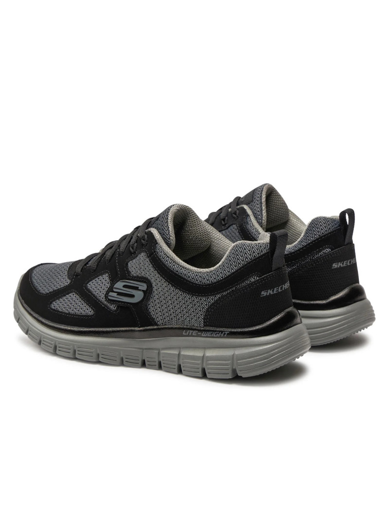 Skechers Męskie Sneakersy Burns Agoura 52635BKGY Czarny | Sklep Monotox