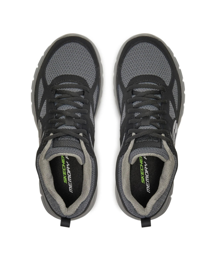 Skechers Męskie Sneakersy Burns Agoura 52635BKGY Czarny | Sklep Monotox