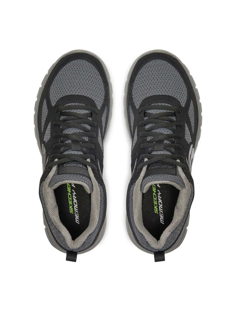 Skechers Męskie Sneakersy Burns Agoura 52635BKGY Czarny | Sklep Monotox