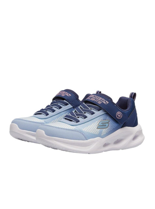 Skechers Buty dziecięce SKECHERS SOLA GLOW OMBRE DELUXE 303714LNVLB - Niebieskie | Sklep Monotox