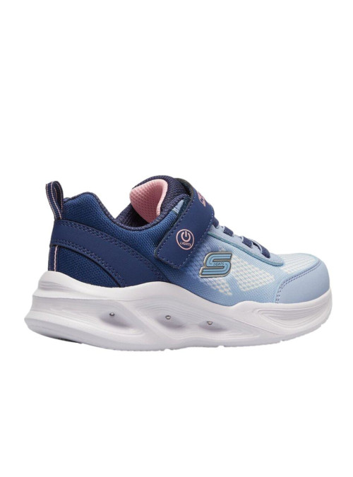 Skechers Buty dziecięce SKECHERS SOLA GLOW OMBRE DELUXE 303714LNVLB - Niebieskie | Sklep Monotox