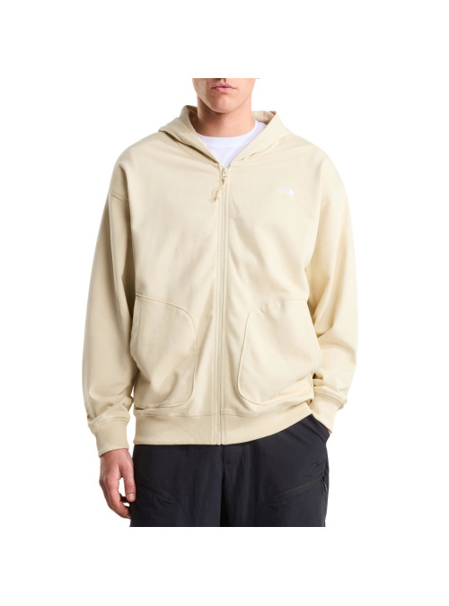 The North Face Bluza męska U ESS OS FZ HD NF0A8GQGDOM - Beżowa | Sklep Monotox