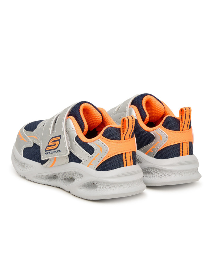 Skechers Buty dziecięce METEOR LIGHTS GLOW 401498NSLOR - Szare | Sklep Monotox