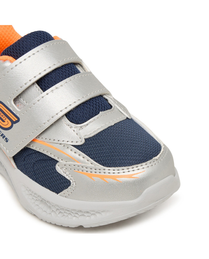 Skechers Buty dziecięce METEOR LIGHTS GLOW 401498NSLOR - Szare | Sklep Monotox