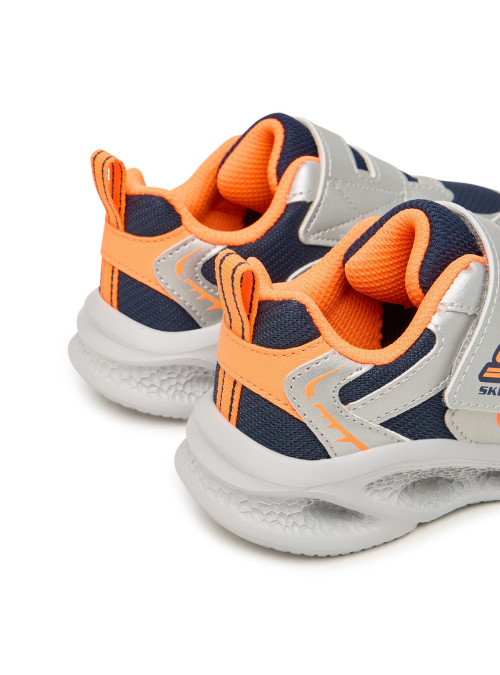 Skechers Buty dziecięce METEOR LIGHTS GLOW 401498NSLOR - Szare | Sklep Monotox