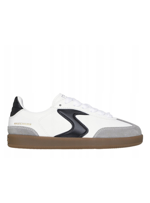 Skechers Buty HOTSHOT-JUNIOR VARSITY 418005LWBK - Białe | Sklep Monotox
