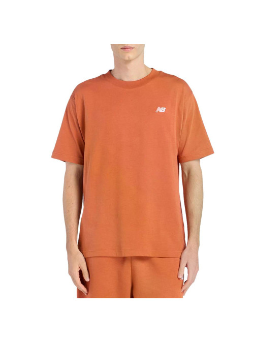 New Balance Koszulka męska SPORT ESSENTIALS COTTON MT41509CNN - Pomarańczowa | Sklep Monotox