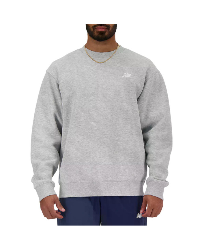 New Balance Bluza męska SPORT ESSENTIALS FLEECE CREW MT41510AG - Szara | Sklep Monotox