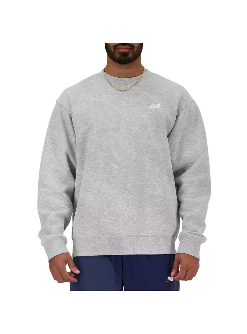 New Balance Bluza męska SPORT ESSENTIALS FLEECE CREW MT41510AG - Szara | Sklep Monotox
