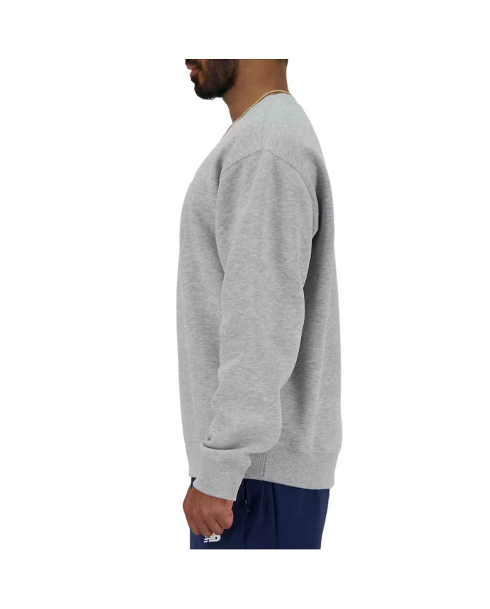 New Balance Bluza męska SPORT ESSENTIALS FLEECE CREW MT41510AG - Szara | Sklep Monotox