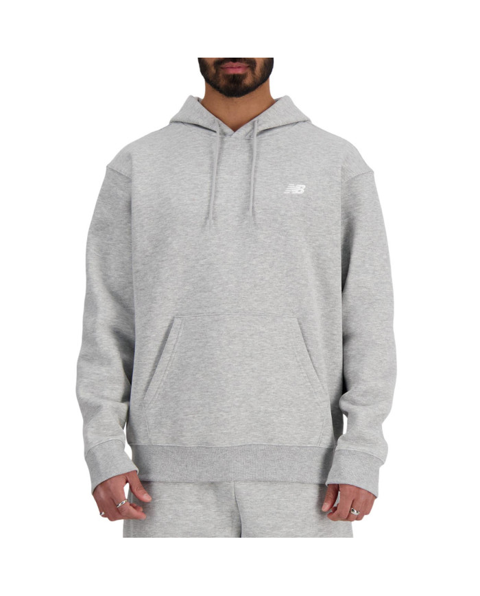 New Balance Bluza męska SPORT ESSENTIALS FLEECE HOODIE MT41511AG - Szara | Sklep Monotox