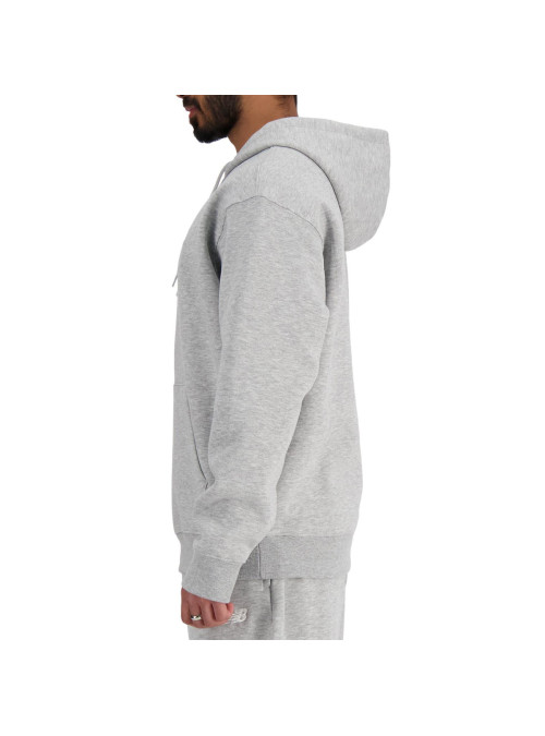 New Balance Bluza męska SPORT ESSENTIALS FLEECE HOODIE MT41511AG - Szara | Sklep Monotox