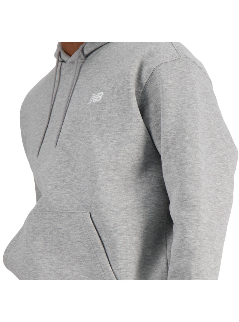 New Balance Bluza męska SPORT ESSENTIALS FLEECE HOODIE MT41511AG - Szara | Sklep Monotox